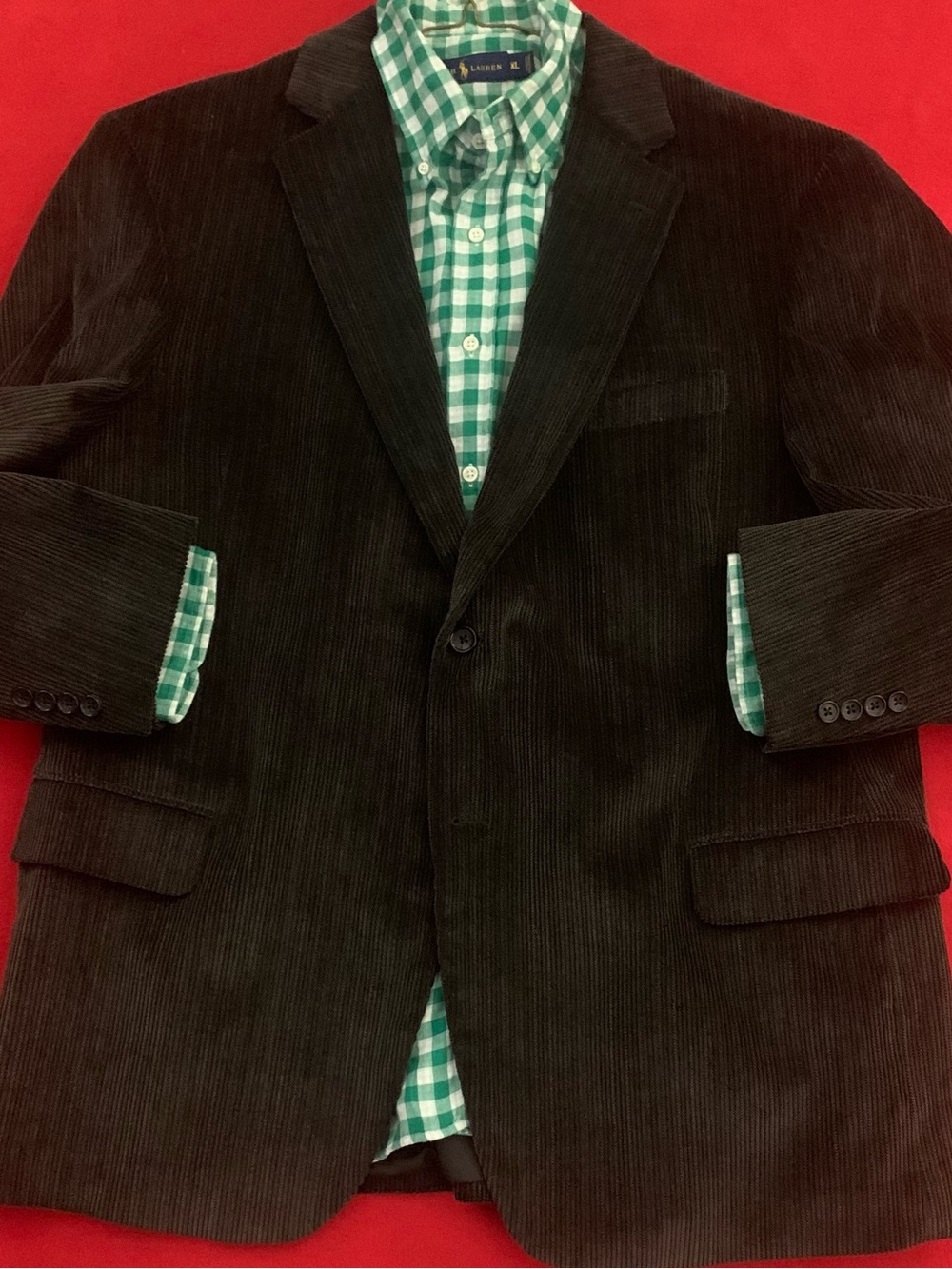DOCKERS Corduroy Sport Jacket - Charcoal Grey